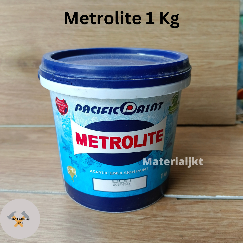 Metrolite Acrylic Emulsion-Cat Dinding Interior- PUTIH METRO-1kg / CAT METROLITE MURAH / CAT TEMBOK 