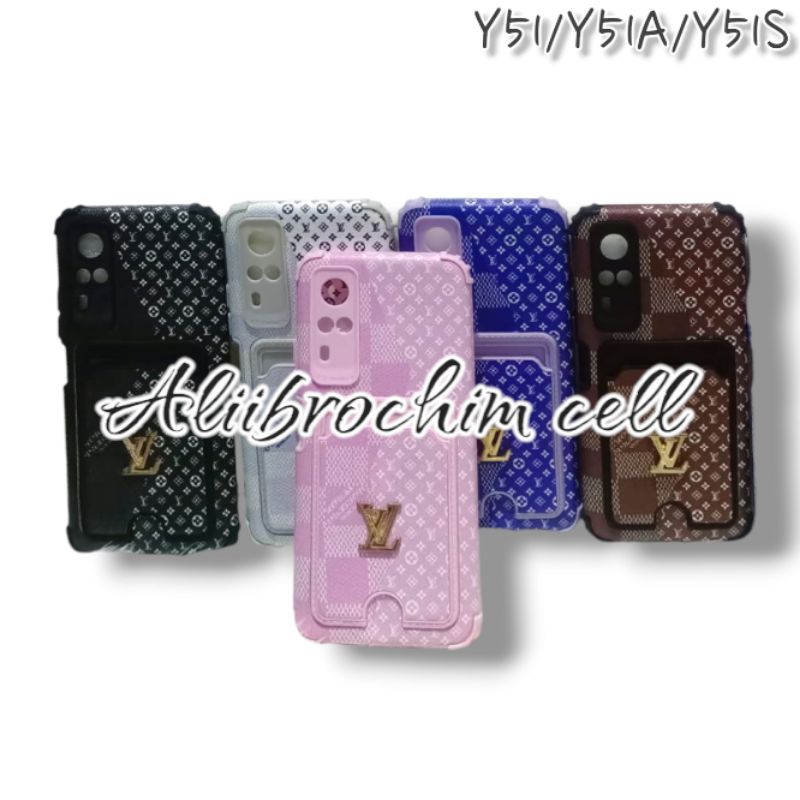 CASE POCKET SIM CARD MOTIF LV VIVO Y51/Y51A/Y51S SOFTCASE PREMIUM ANTI CRACK