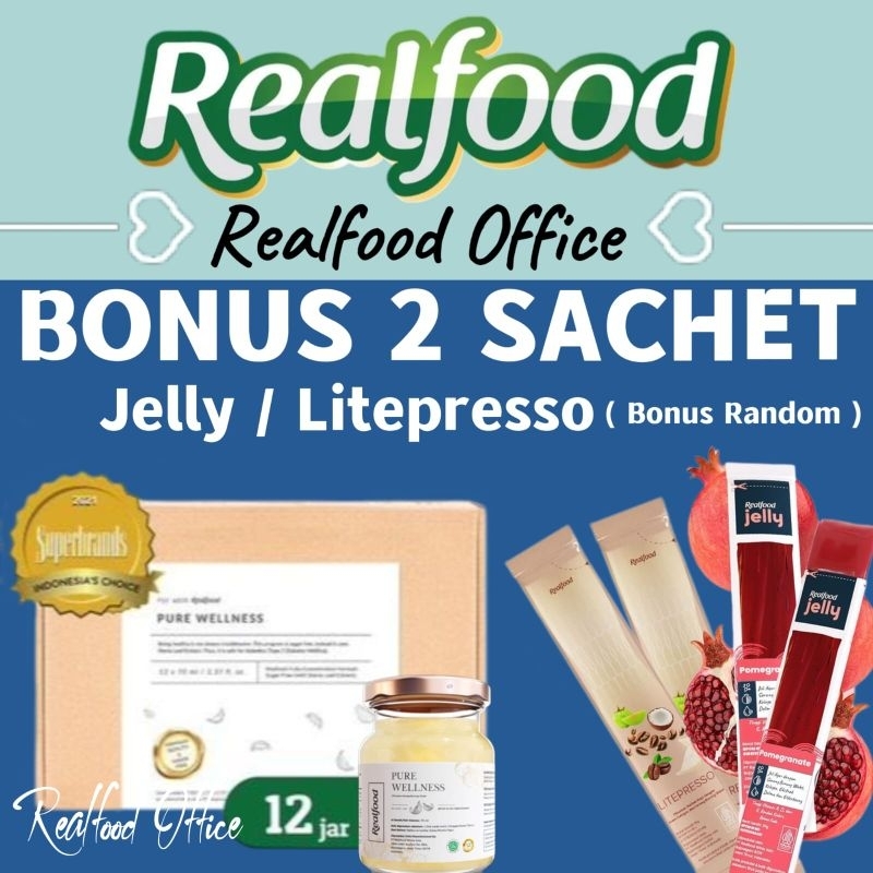 

Realfood Pure Wellness 12 Jar Gratis 2 Jelly / Coffee ( Minuman Sarang Burung Walet ) RO