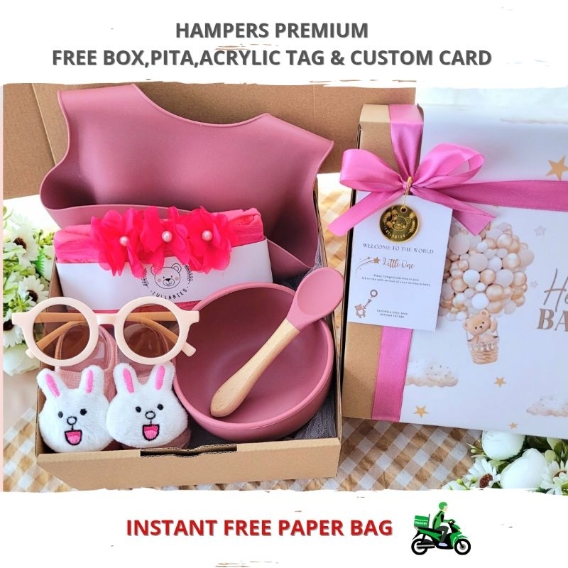 Hampers Bayi Silicone Feeding Set /Alat Makan Bayi