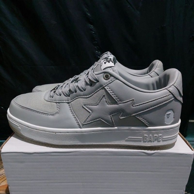 sepatu BAPEsta Grey