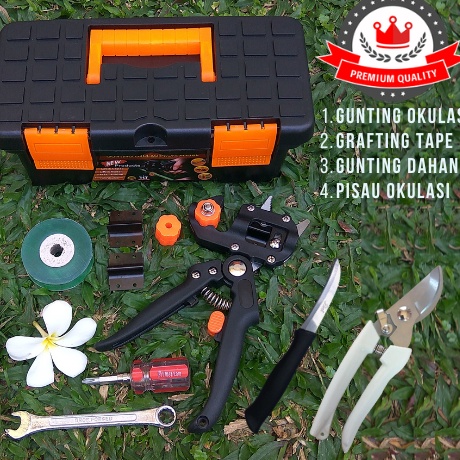 Produk Update  Grafting Tool Set Lengkap Gunting Dahan Pisau Okulasi