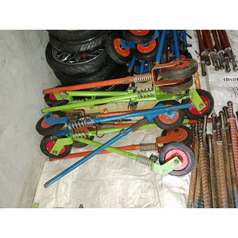 roda bantu gerobak