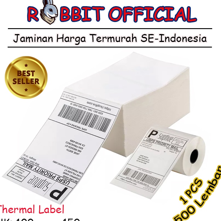 

KODE Y2M2 LABEL THERMAL UKURAN A6 1 x 15 KERTAS STICKER BARCODE 1x15mm Isi 5 PCS