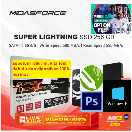 Midasforce SSD Superlightning 256GB