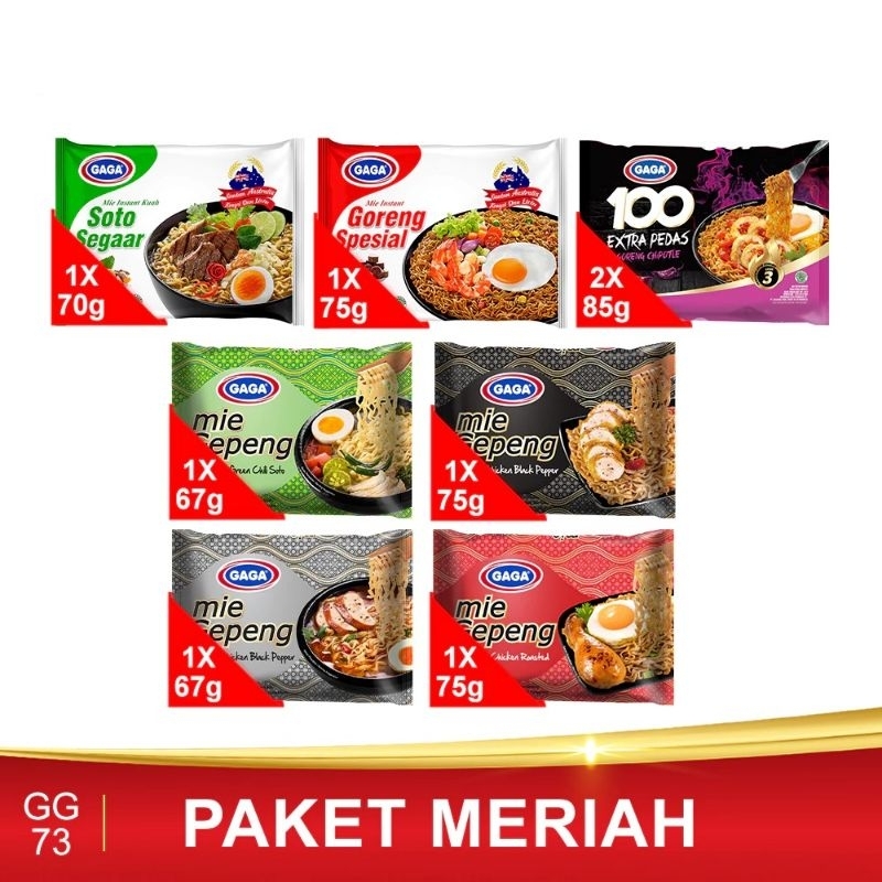 

Paket Mie Gaga 67gr // 70gr // 75gr // 85gr // 90gr // 92gr