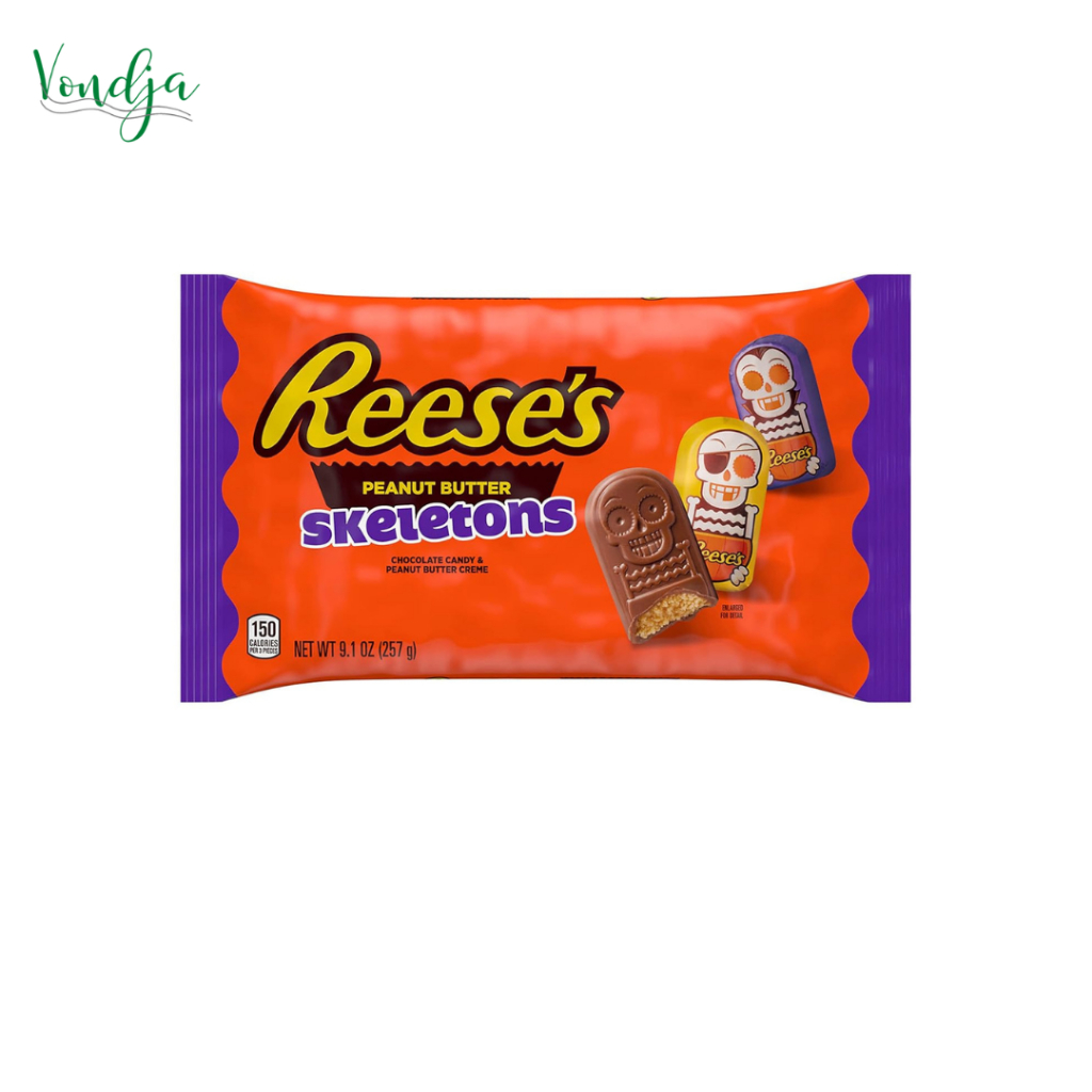 

Reeses Chocolate Peanut Butter Creme Skeletons Halloween Chocolate