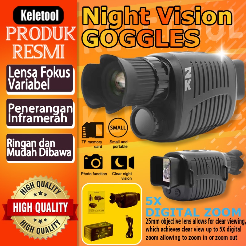 night vision nv 5X DIGITAL ZOOM Teropong inframerah Perangkat Penglihatan Malam Luar Ruangan Telesco