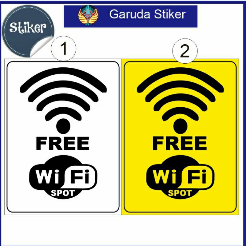 

Stiker, free wifi