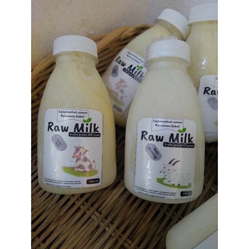 

raw milk grass fed / susu sapi & susu kambing murni grass fed organik