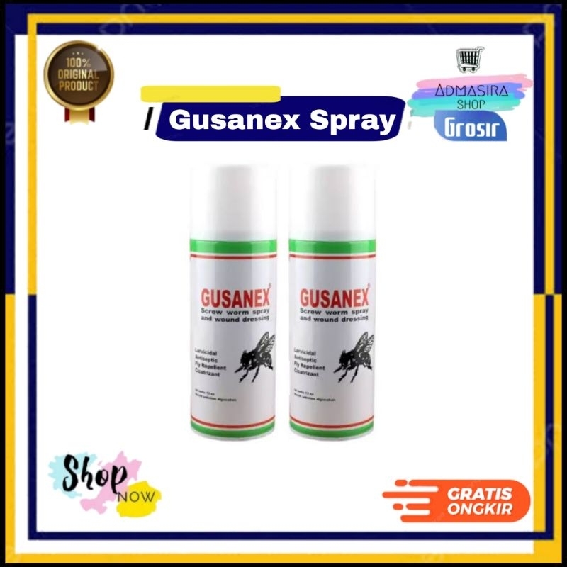 GUSANEX SPRAY ORIGINAL Obat Luka Hewan Anti Lalat Antiseptik