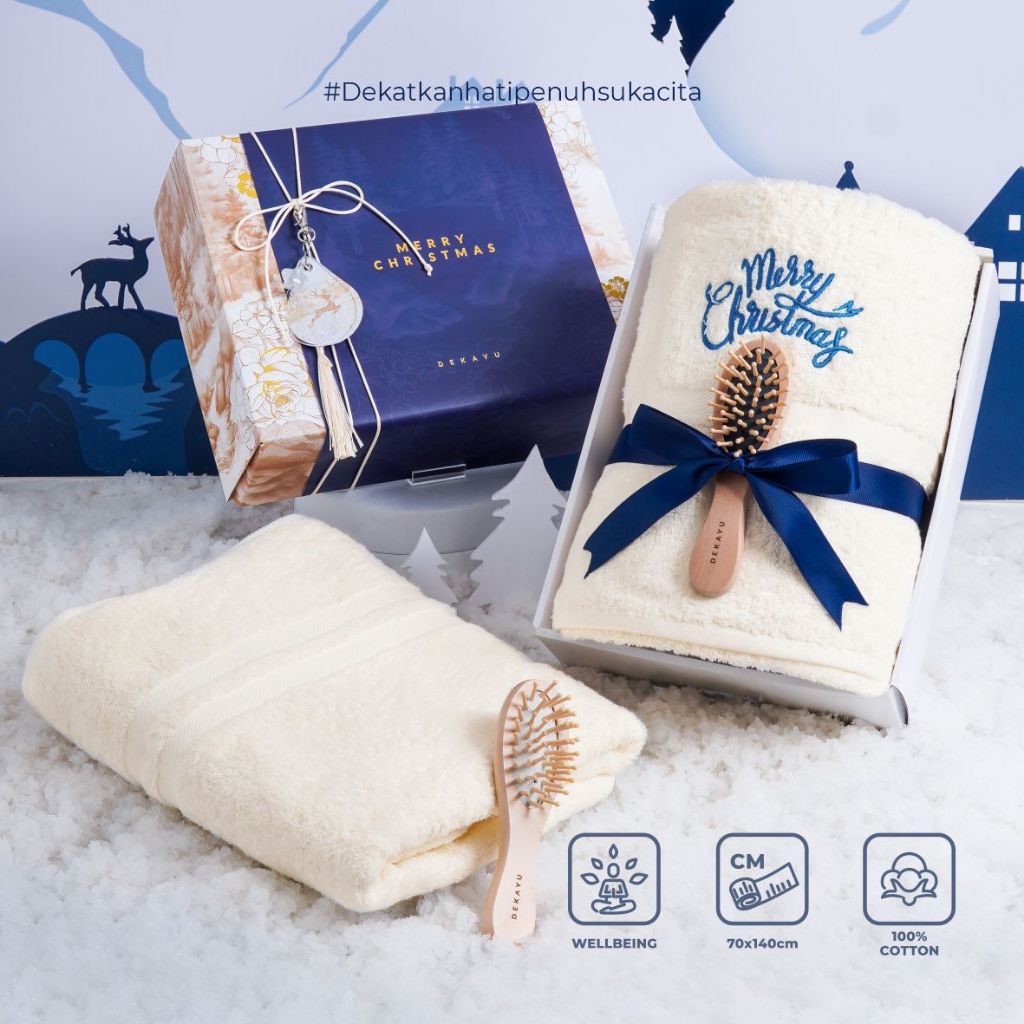 

Dekayu - Hampers TENDERLY | Kado Natal | Hampers Xmast | Hampers Natal dan Tahun Baru | Christmas Hampers | Coorporate Gift | Hampers Handuk Single set