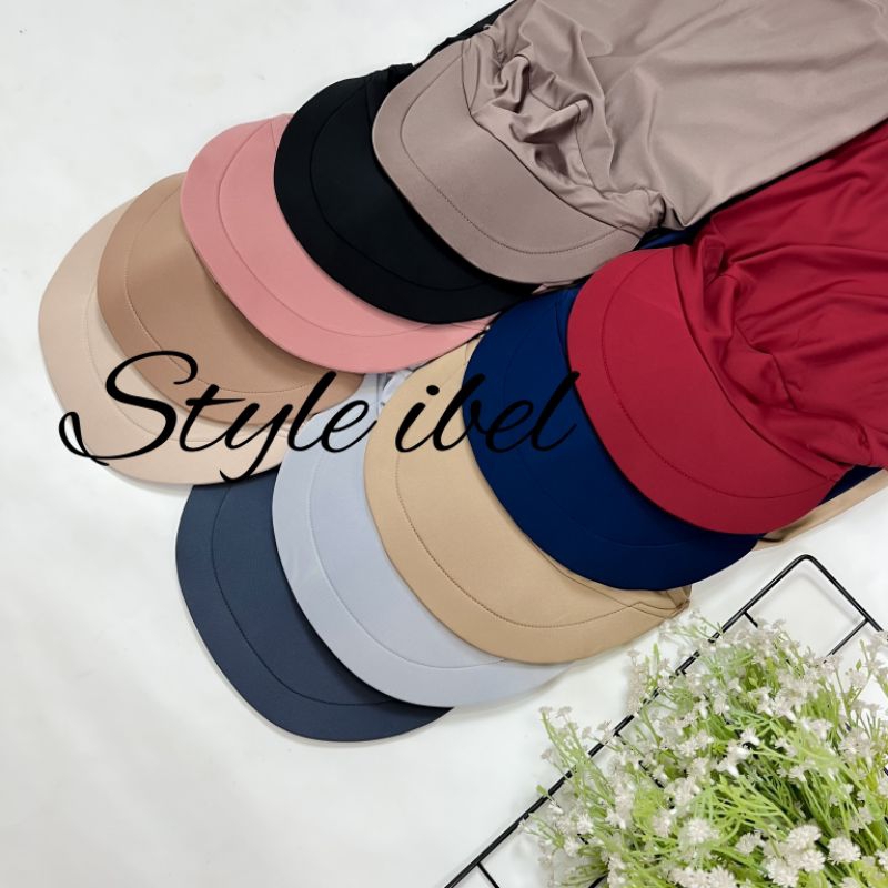 yut Jilbab Topi/Kerudung Topi/Hijab Sport Topi/Pashmina Olahraga Dengan Topi Jersey