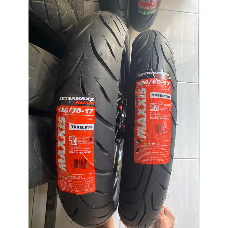 BAN MAXXIS 100/80  120/70 -17 SUPERMOTO CRF ban saja
