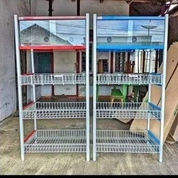 Rak piring master kaca R04 AW/ rak piring kaca 4 susun