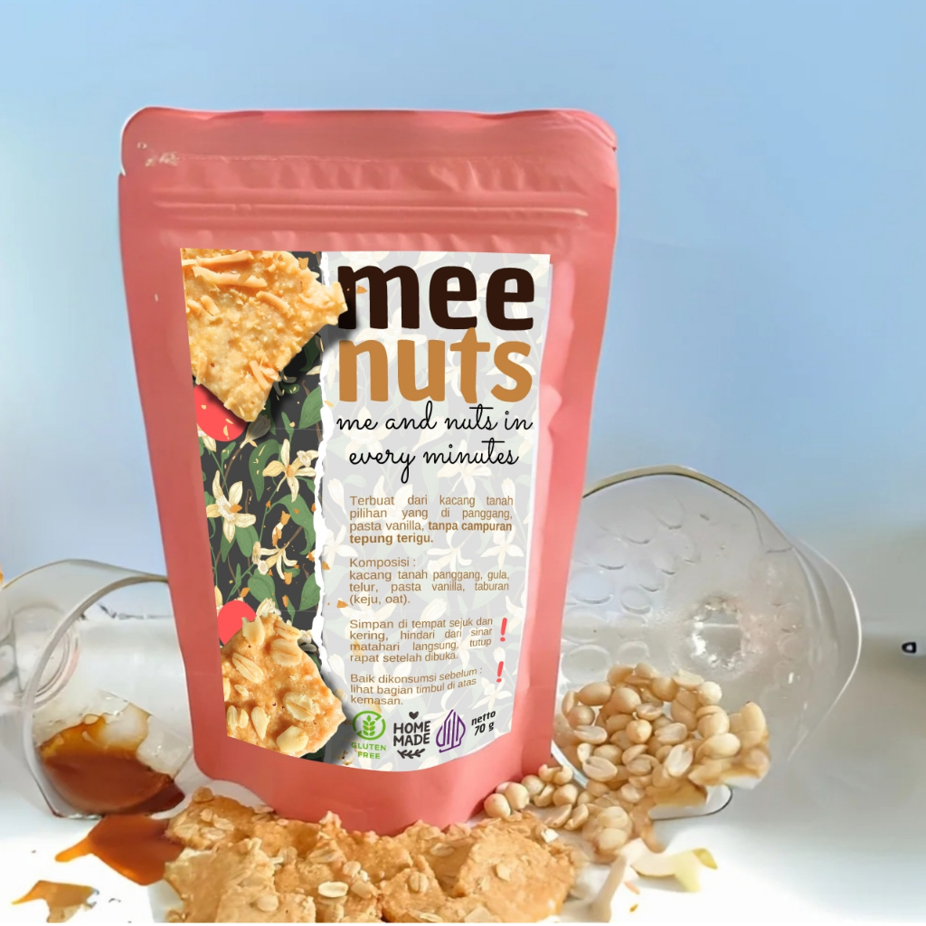 

meenuts vanilla topping oat - cookies kacang vanilla gluten free