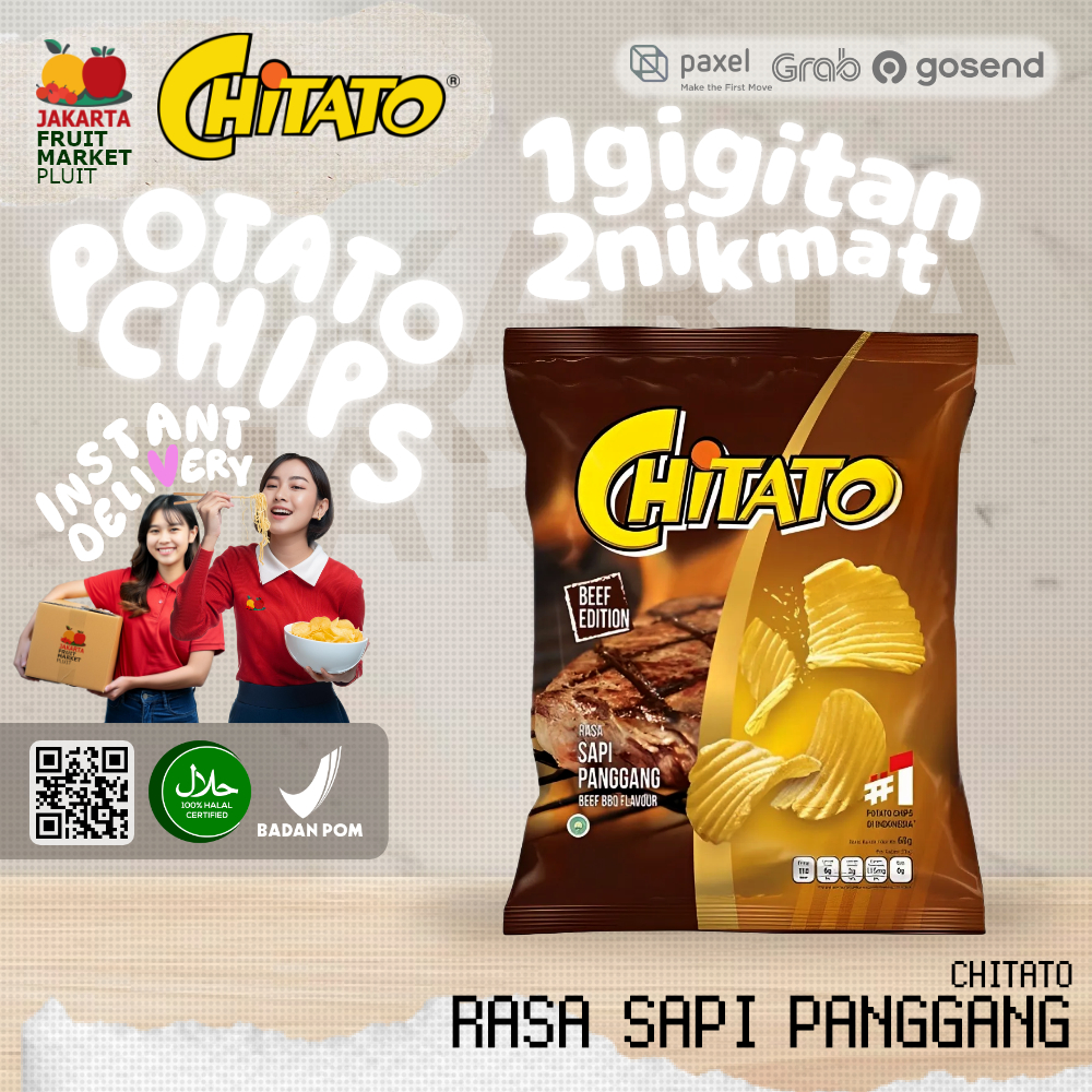 

(KERIPIK) CHITATO RASA SAPI PANGGANG BEEF BBQ FLAVOUR 68G