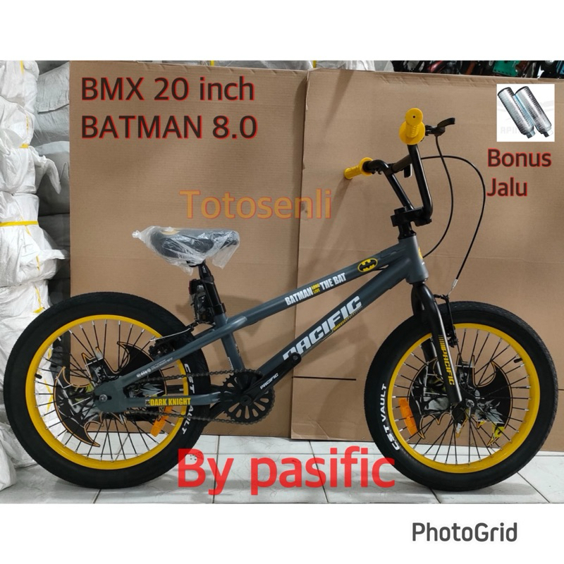 sepeda anak BMX 20 inch PASIFIC BTH 8.0 ban jumbo 3.0 HOTSHOT PASIFIC