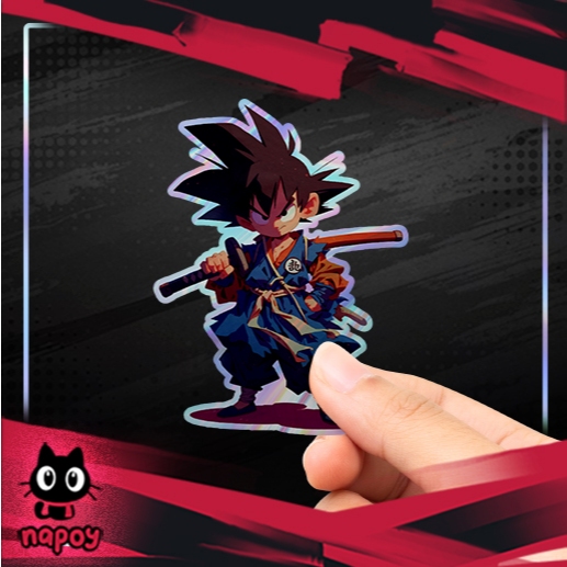 

Stiker Hologram Anime Dragon Ball Goku Pose