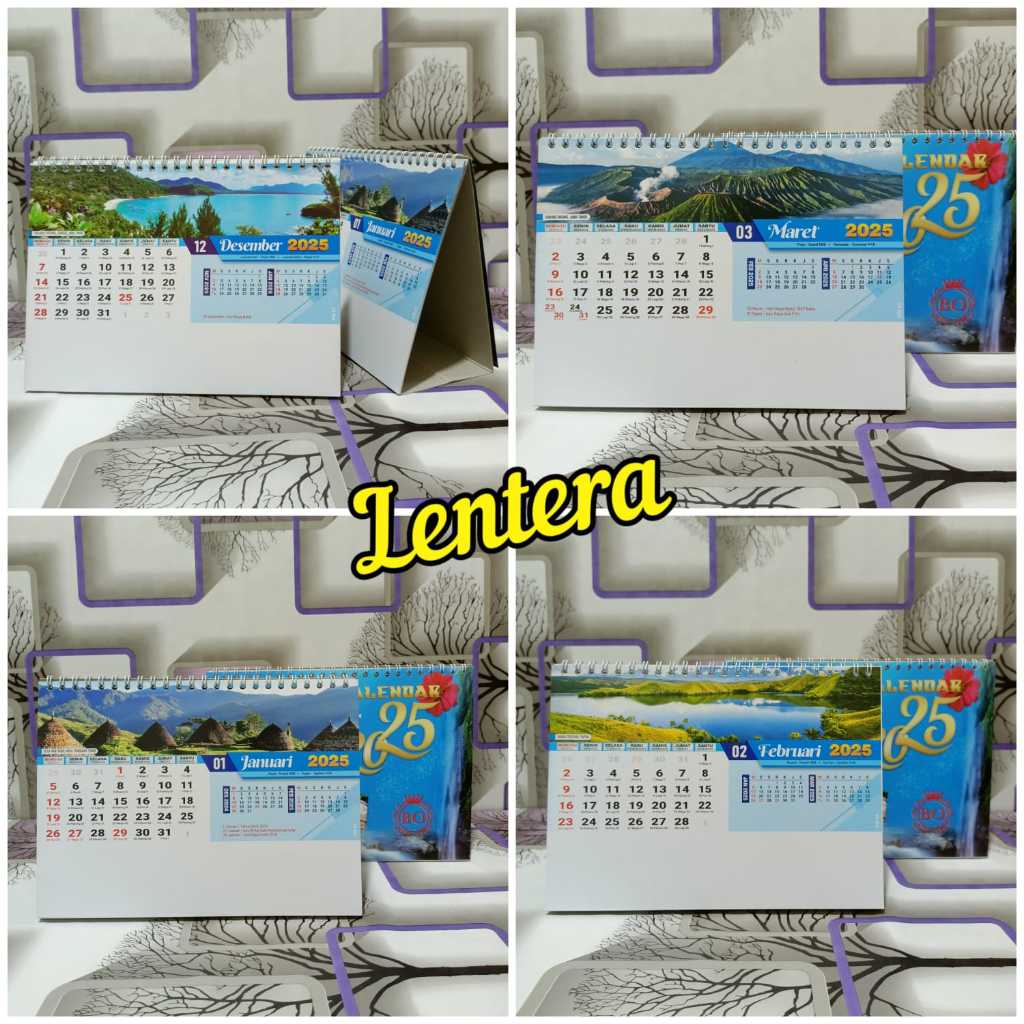 

KALENDER MEJA PEMANDANGAN Lanscape 2025