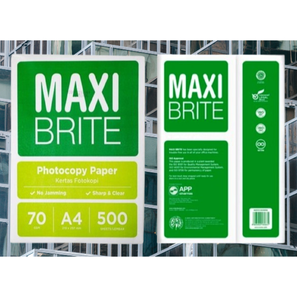 

Kertas HVS A4 70 Gram MAXI BRITE A4 FOTOCOPY Murah Fotokopi Foto Kopi Kertas A4 1 Rim