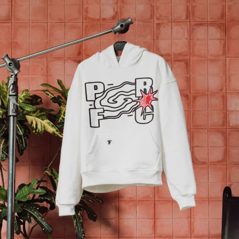 VORTEX OF DYSTOPIA HOODIE BROKEN WHITE