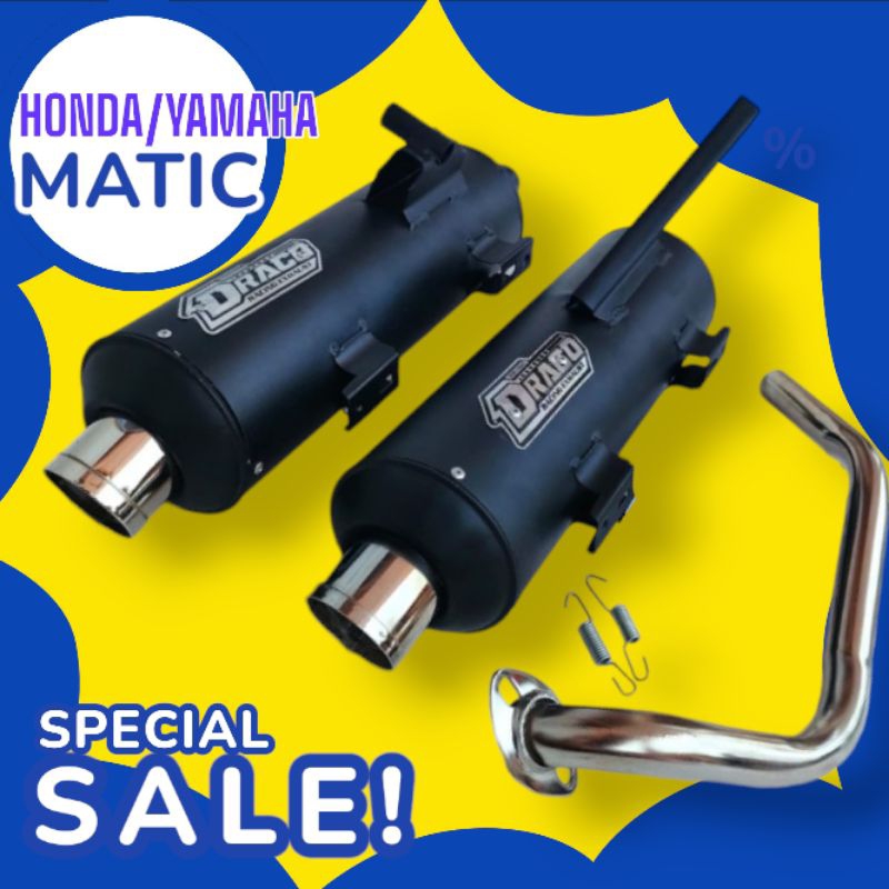 Knalpot Kenalpot standar racing Motor Matic Beat Vario Mio Scoopy