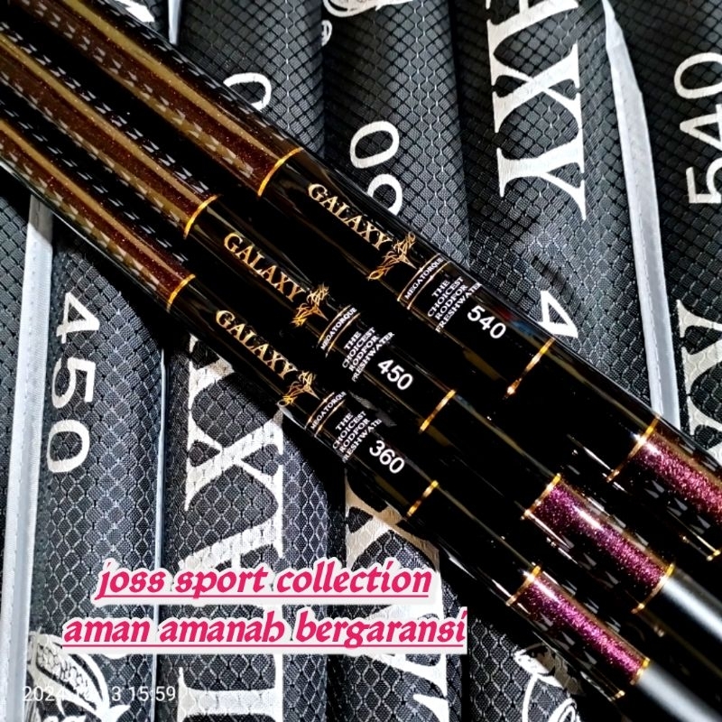 joran tegek orca galaxy 360 450 540 bahan carbon ringan kuat
