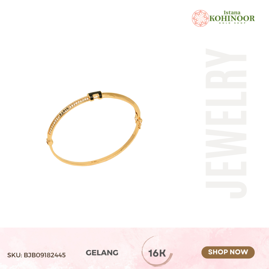 KOHINOOR GELANG EMAS VARIASI GOLD YELLOW EMAS 16K