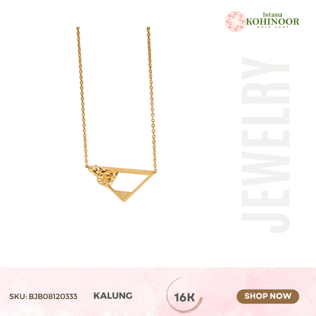 KOHINOOR KALUNG EMAS GOLD NECKLACES YELLOW GOLD VARIASI