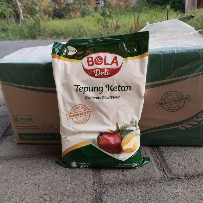 

tepung ketan bola deli tepung jajanan basah bungkus hijau 500gr