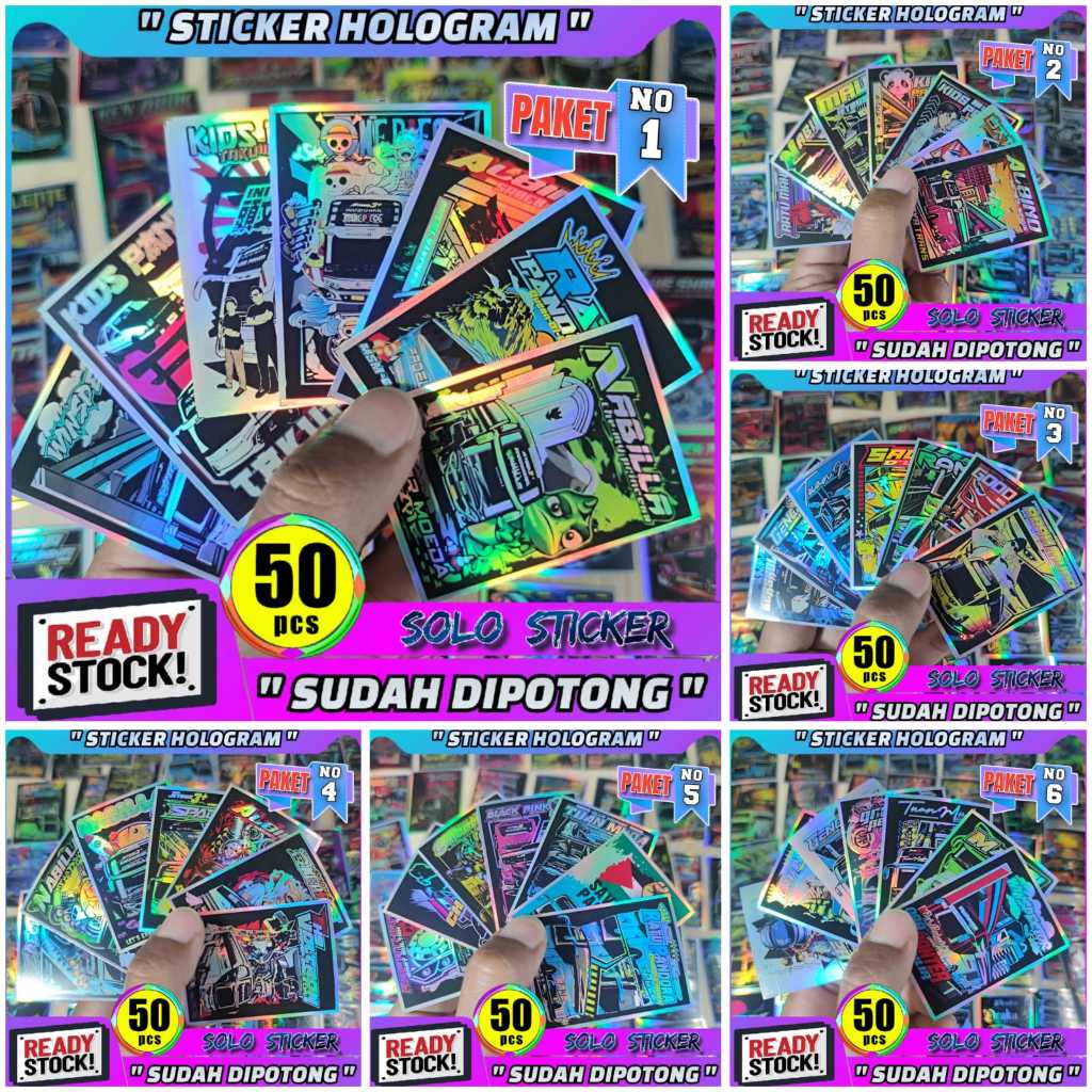 

Stiker Bus Isi 50pcs Hologram Sudah Dipotong Stiker Bis Telolet Basuri