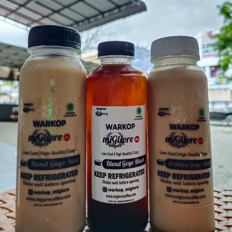 Minuman Kopi Warkop Miglore (3 Rasa) / Minuman Warkop Miglore / Minuman Adrenalin / Minuman Segar