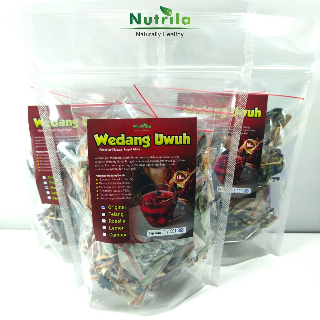 

Nutrila Wedang Uwuh 10 sachet Minuman Khas Tradisional 100% Organik