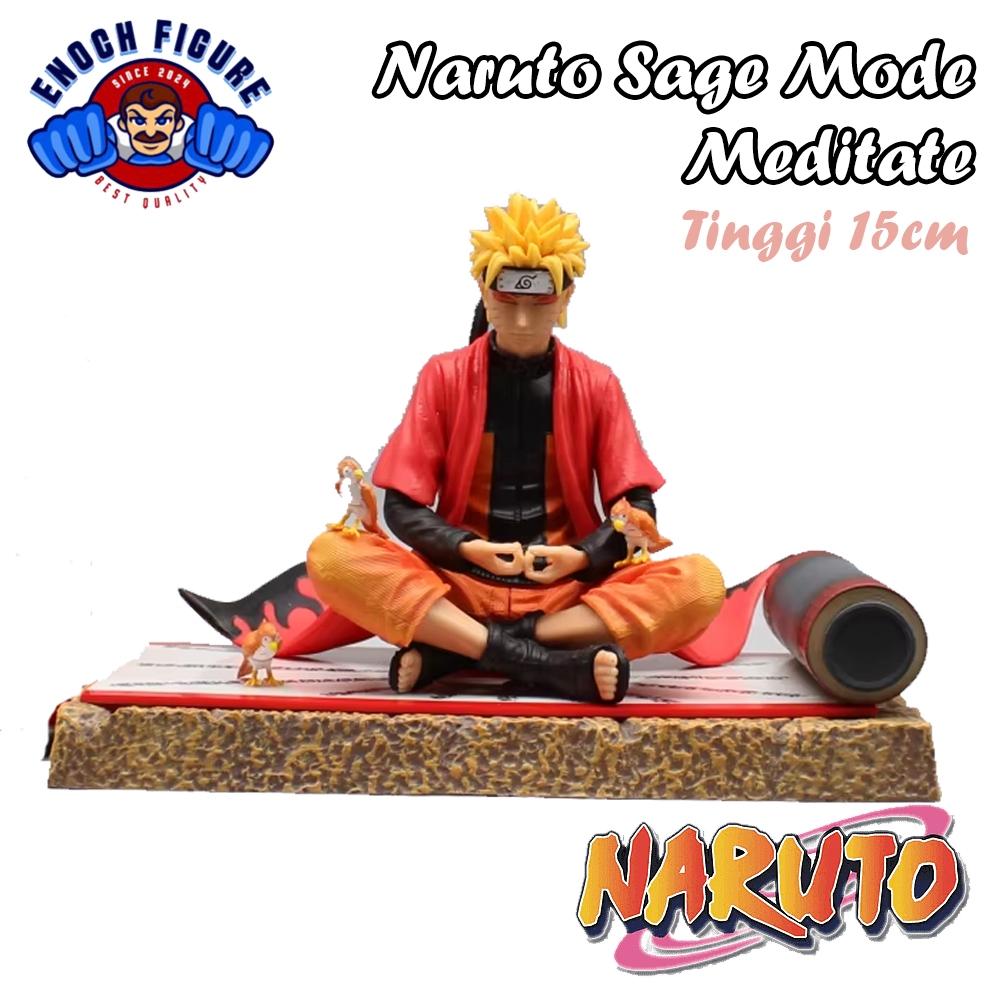 Action Figure Naruto Mode Sage Meditasi 15cm Pajangan Naruto Sage