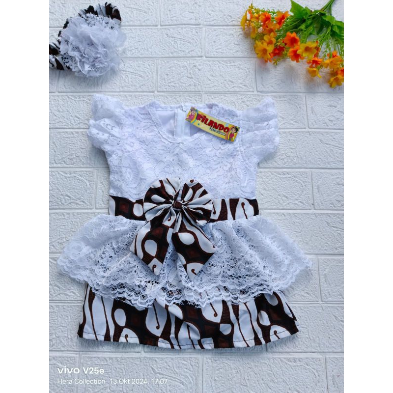 kebaya bayi putih//kebaya anak murah//baju tedak siten//baju pesta
