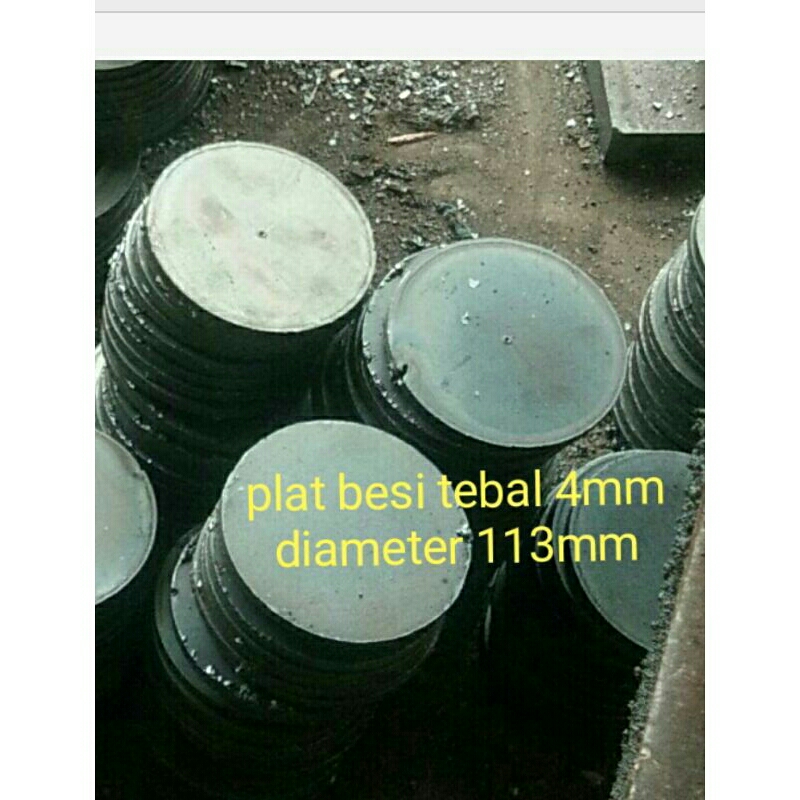 Besi plat bulat