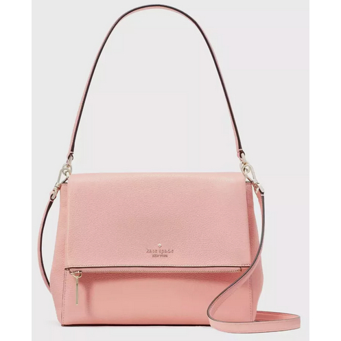 Tas Cantik KS Leila Peachy Rose Pink Medium Flap Shoulder Bag K6029