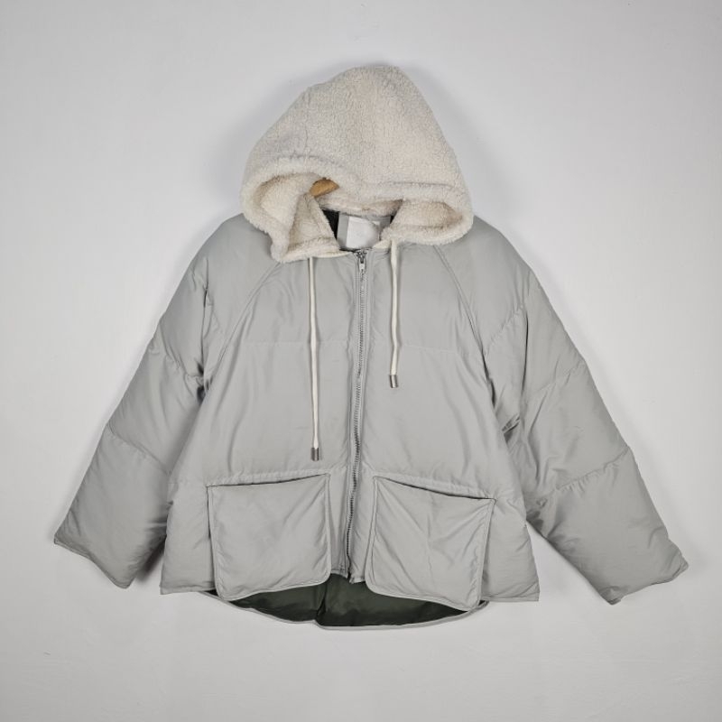 puffy jacket puffer bulang tebal down LE SHOP pria wanita winter second preloved