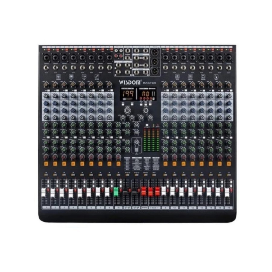 Mixer Audio Wisdom Master 16 / Master16 dengan Bluetooth Dan Vocal Effect