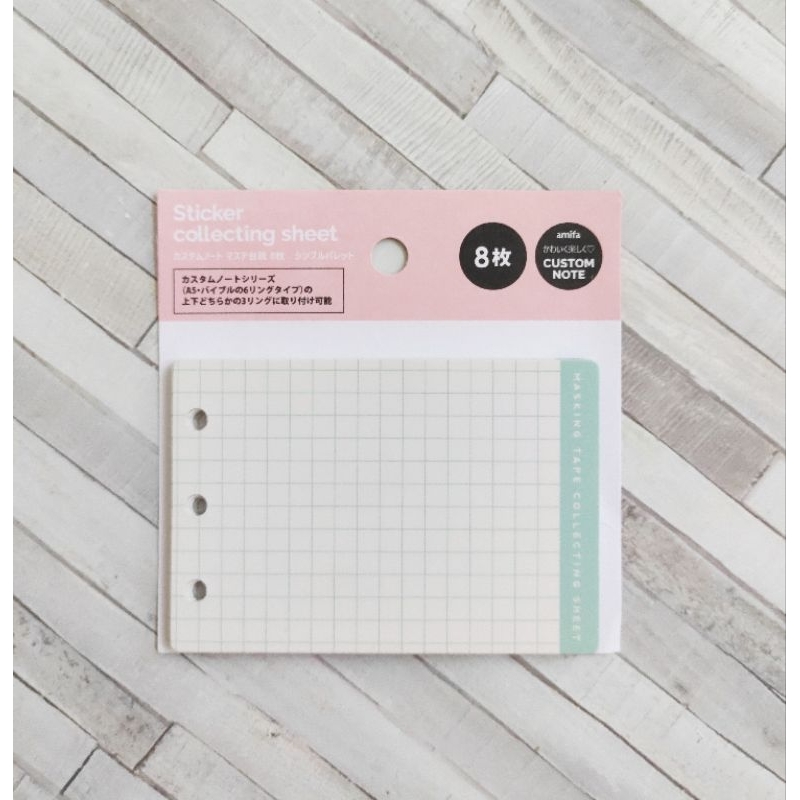 

Stiker Collecting Sheet Tempat Tempel Stiker Washi Tape Selotip Binder Japan