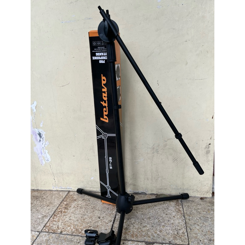 Stand Cagak Mic Panjang Betavo ST-25 Double capit Mic Betavo ST-25 Tripod Stand Microphone Stand Mic