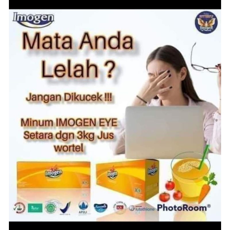 imogen tomat wortel/EYE isi 15 saset masalah mata,katarak,asam urat dll