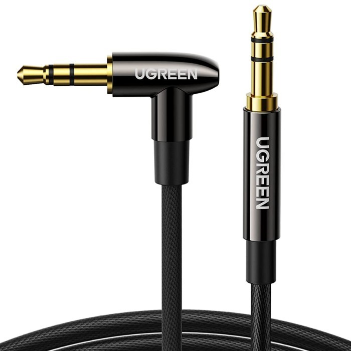 UGREEN - KABEL AUX UGREEN 1M / Kabel Audio Jack 3.5mm AUX Angled 1M