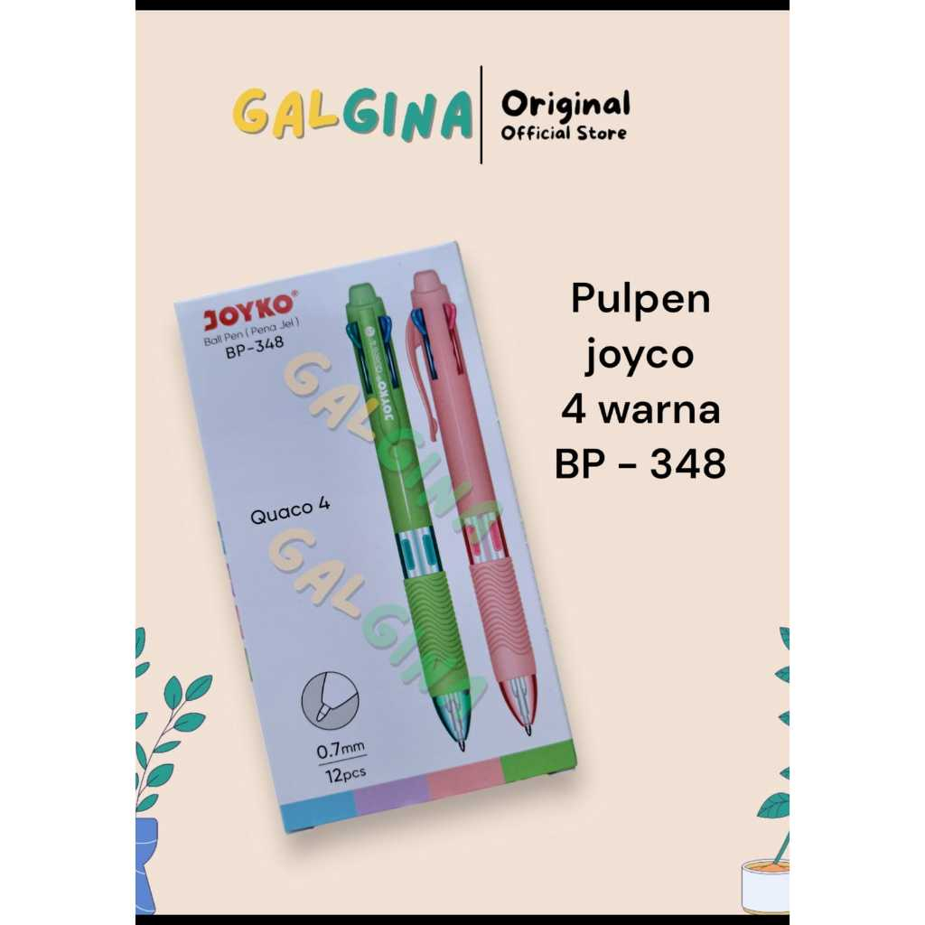 

Joyko Ball Pen BP-348 4 warna Quaco 4 0,7 mm