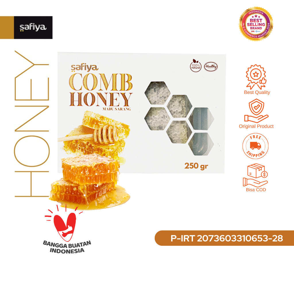 

Safiya Madu Sarang Asli 250 Gram Raw Honey Comb