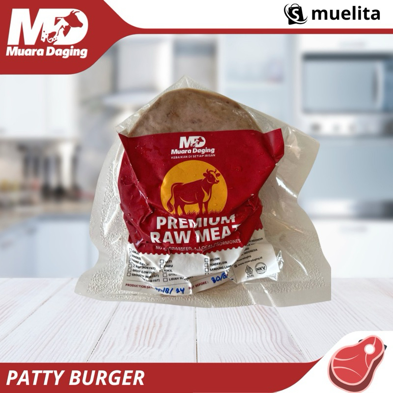 

MD GRASSFED BEEF PATTY (DAGING BURGER) isi 3 PATTIES