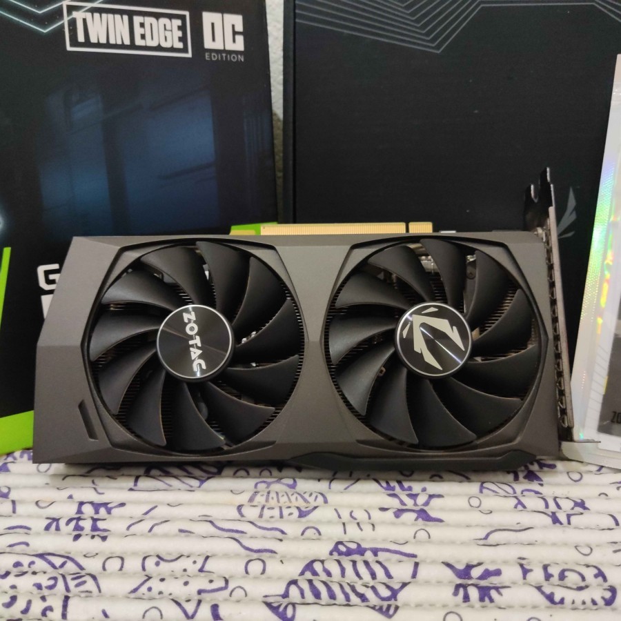 VGA GPU Zotac RTX 3060ti Twin Edge OC 8GB Bekas 95%