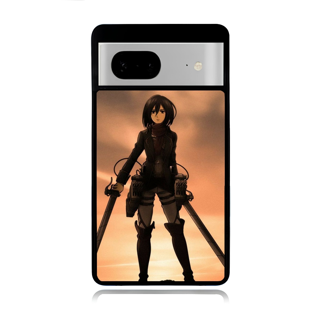 Case HP Google Pixel 9 8 7 6 5 4 3 Pro XL 4g 5g Phone Softcase Attack on Titan MIKASA ACKERMAN