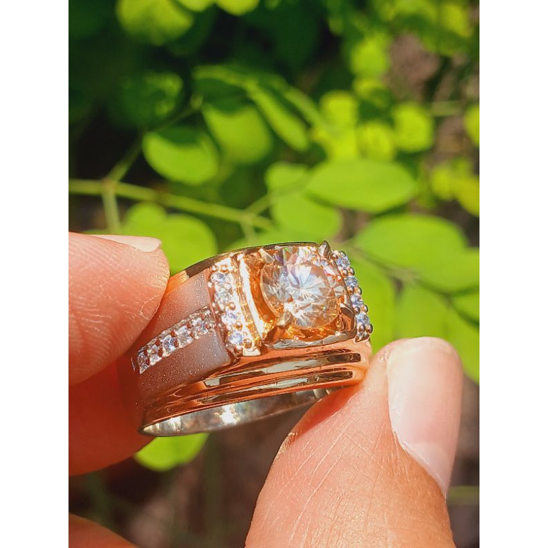 

Moisanitte memo ring mewa size 8